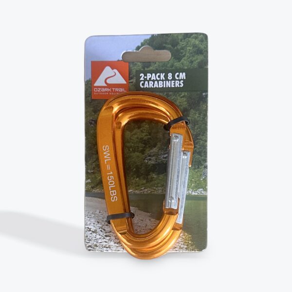 2-Pack 8cm Carabiners