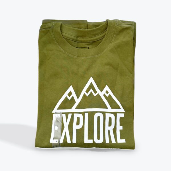 North Face Explore Mountain Graphic T-Shirt (Green)